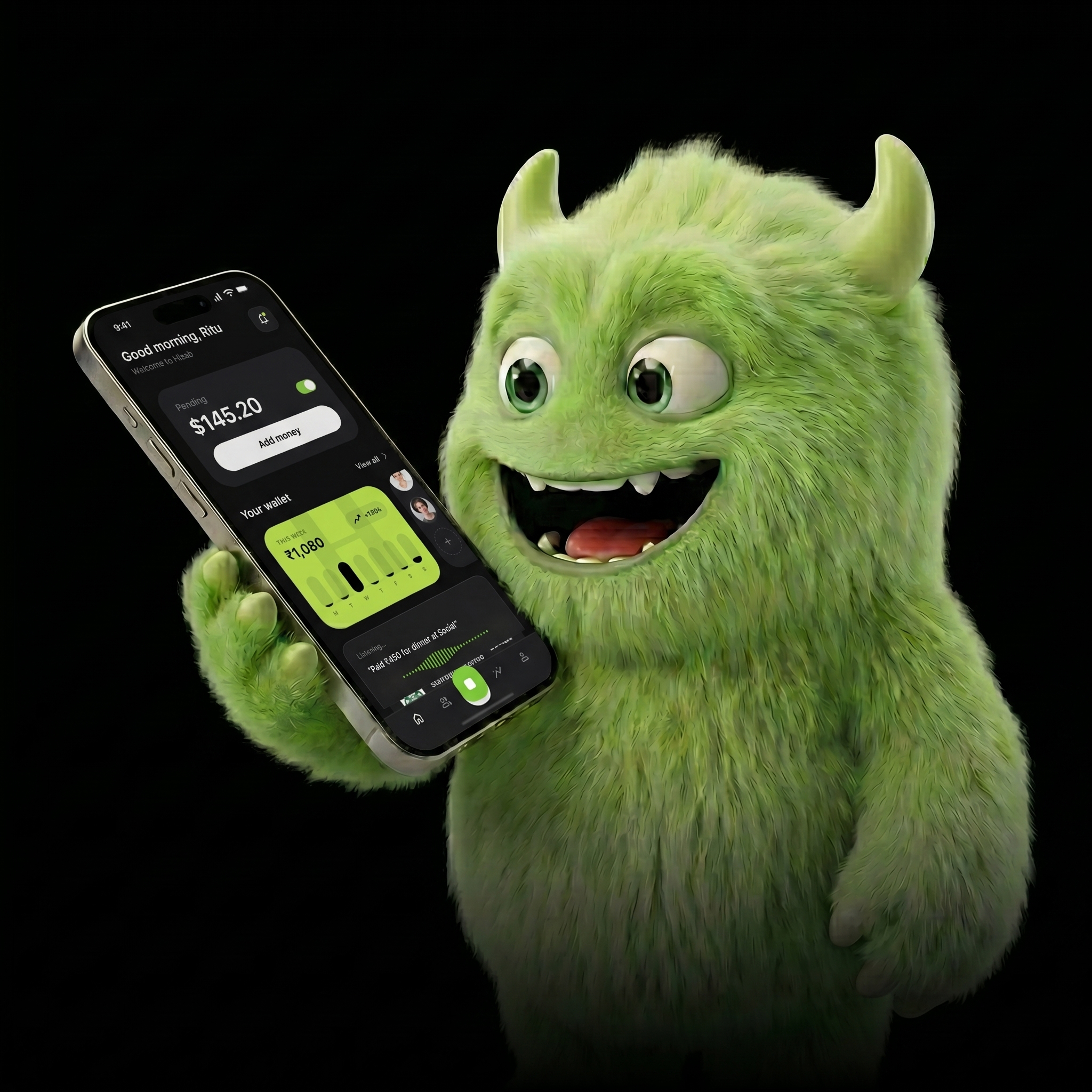 Voice Input Feature Dark